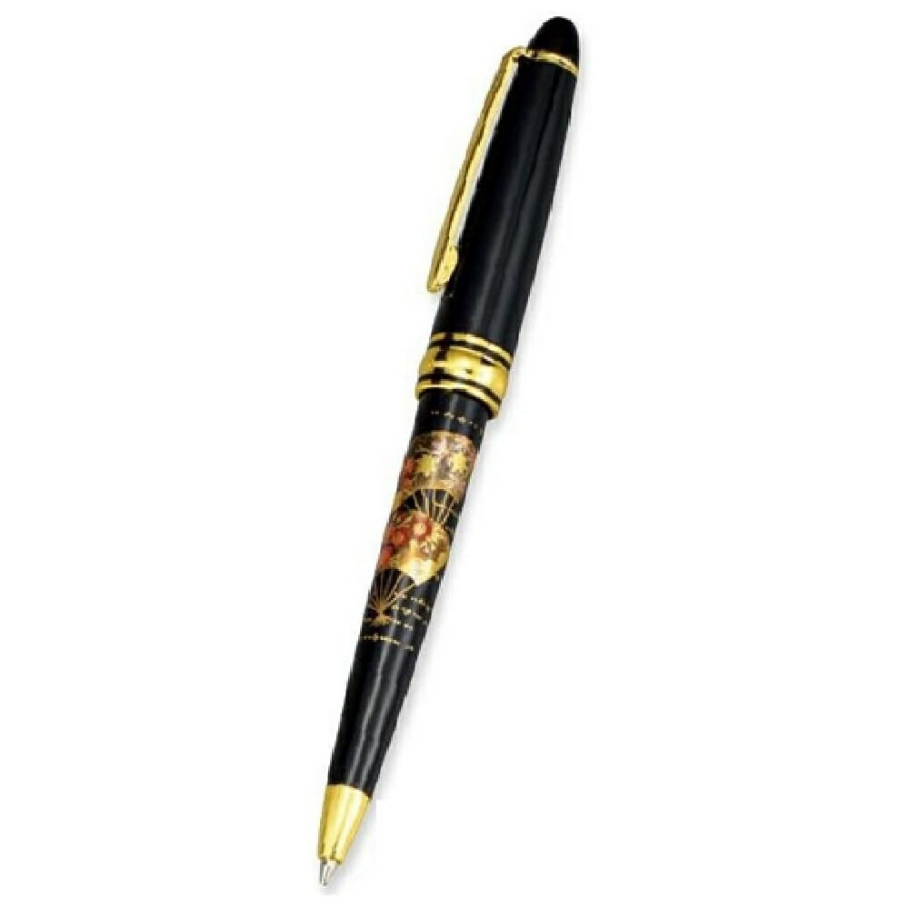 Rakuten - 山中漆器 山中塗 雅ボールペン (黒) (扇面)