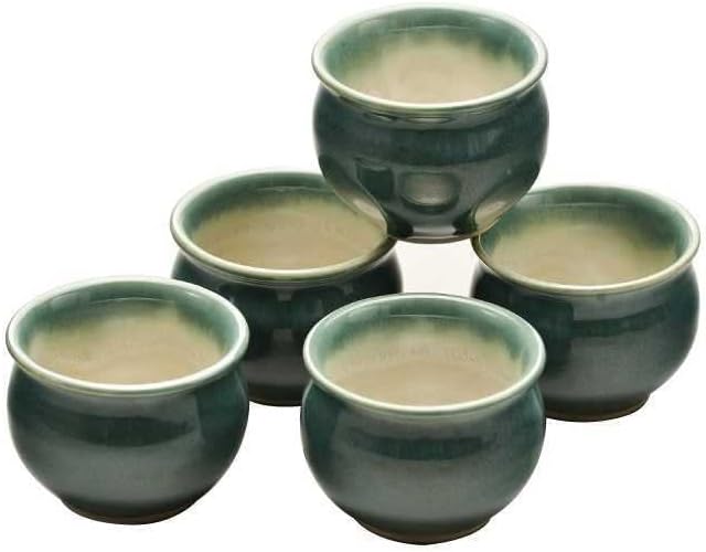 会津流紋焼 煎茶湯呑揃