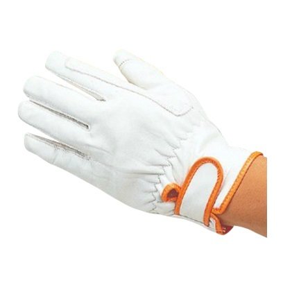 【10双セット販売】おたふく手袋 424　高級牛革強化当革付手袋　マジック　Lサイズ　革手袋