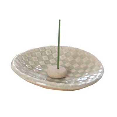 信楽焼 香立 市松(丸) ササイズ:直径9×高さ2cm 信楽焼 香立 市松(丸) ササイズ:直径9×高さ2cm