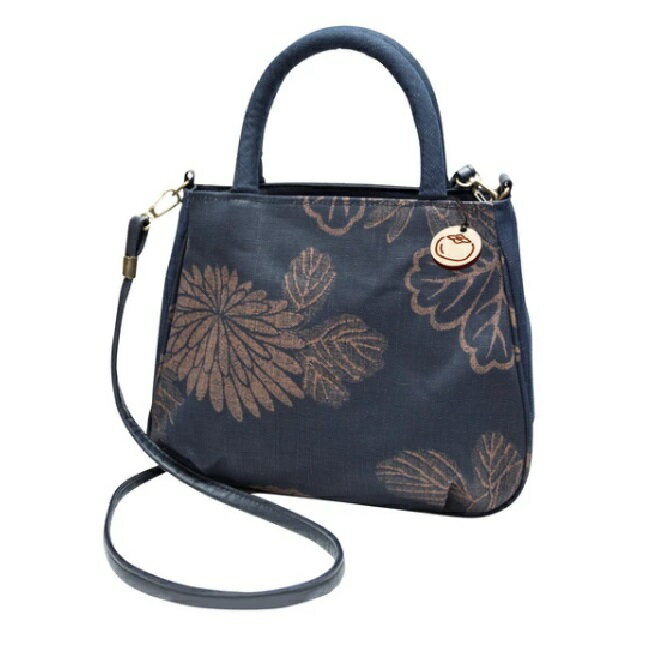 藍渋染 クラム（ツーウェイアオリバッグ）