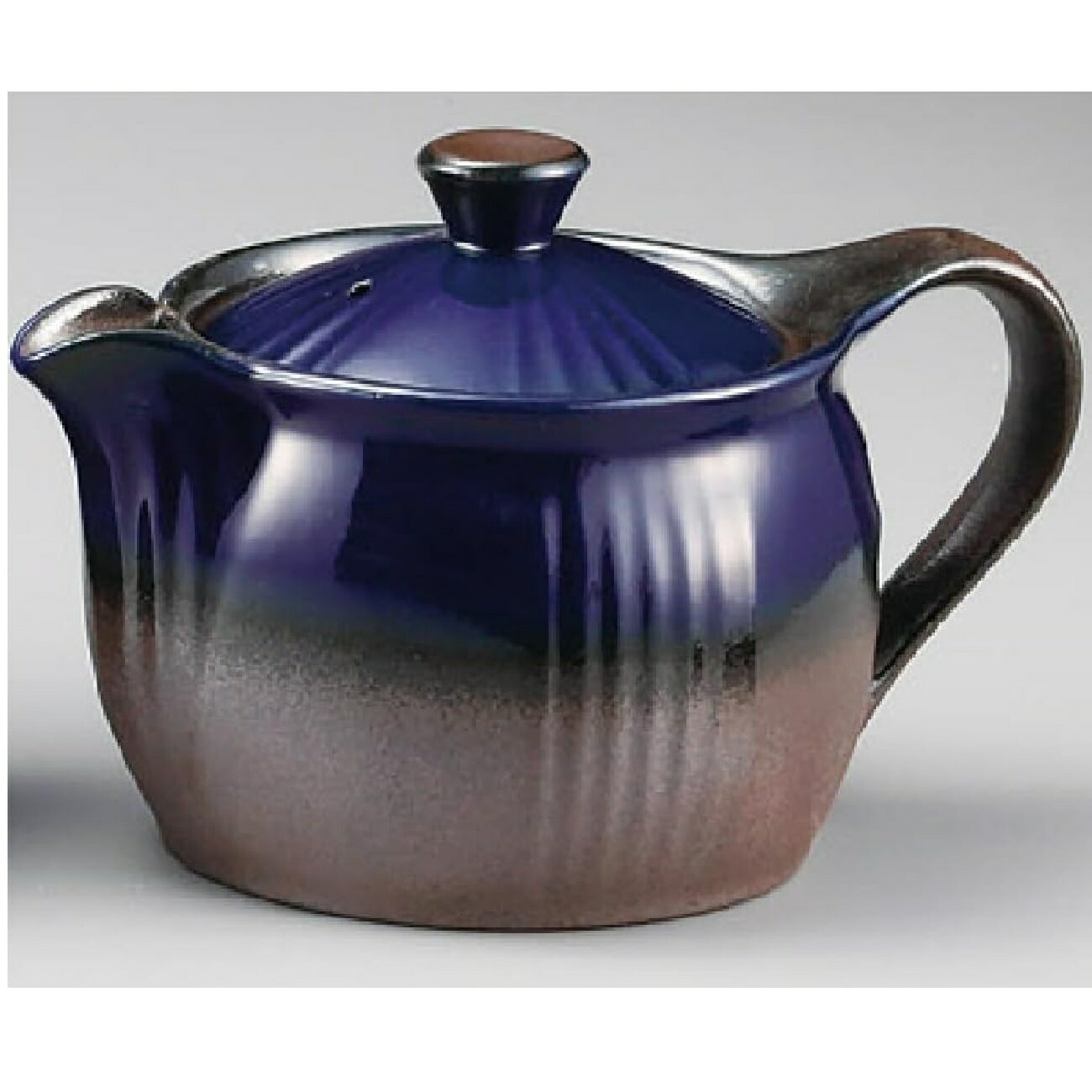 萬古焼 陶山製陶所 急須 2.0号 ポットルリ 400cc (平網)