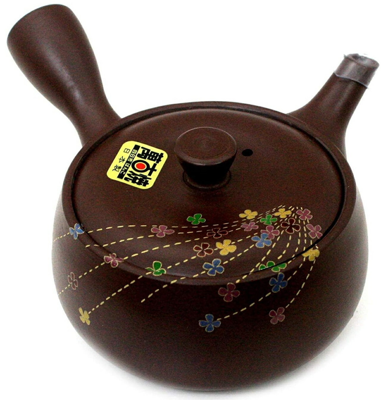 萬古焼 陶山製陶所 1.5号 新形花しぐれ 急須(サークル網)