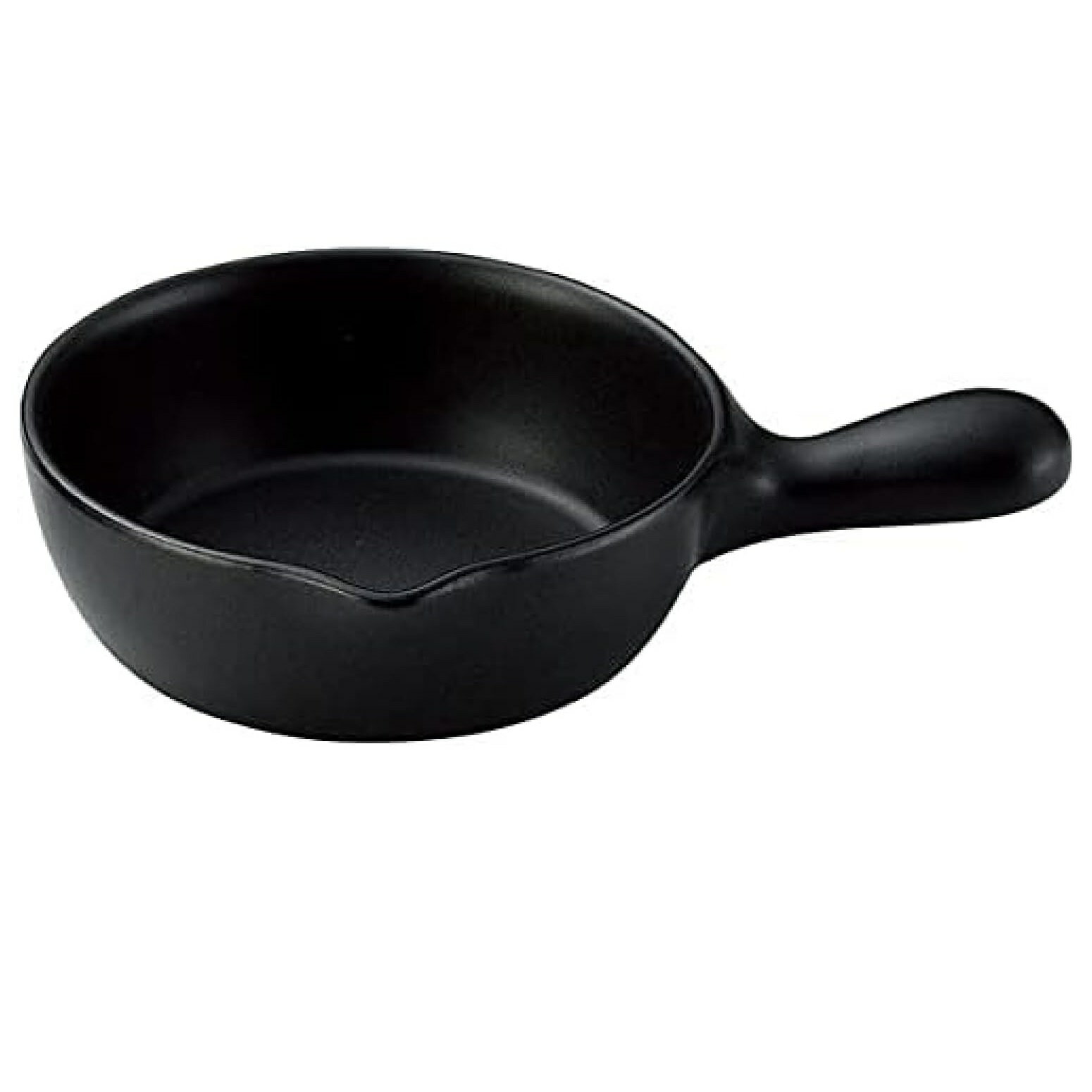 萬古焼 耐熱食器 ソースパン (黒釉) オーブン・電子レンジ・直火対応