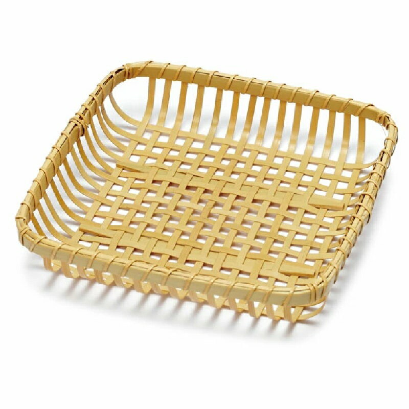 竹苑 四ツ目角盛篭 (白)