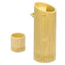 竹苑 酒器 白竹 ぐい呑&徳利(約1合用)口付