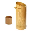 竹苑 酒器 スス竹 ぐい呑&徳利(約1合用)口付
