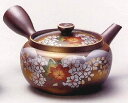 萬古焼 陶山製陶所 急須 2.0号 紅梅形雲錦急須 300cc (サークル網)
