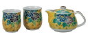 日本の伝統工芸品【九谷焼】くつろぎ揃 吉田屋芙蓉 網付