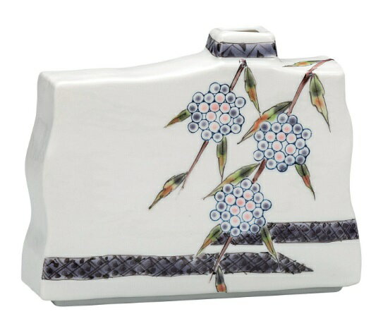 日本の伝統工芸品【九谷焼】 5号一輪生 紫式部