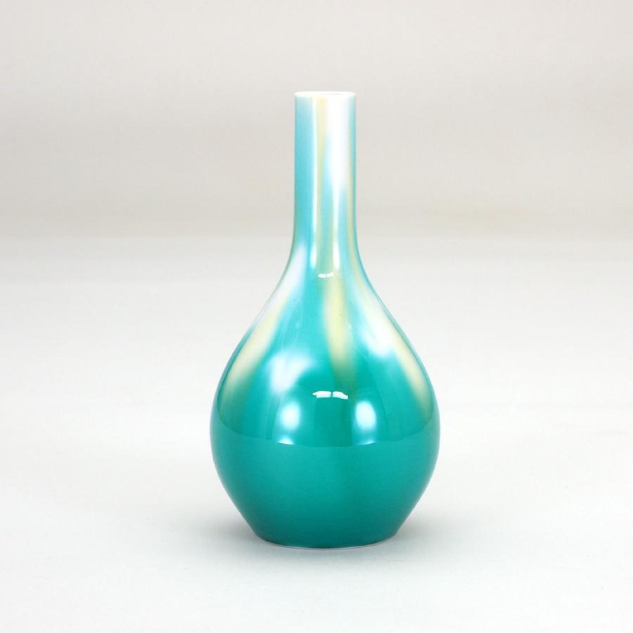 日本の伝統工芸品【九谷焼名工作品】四代徳田八十吉 花入れ/花瓶 萌春/香春