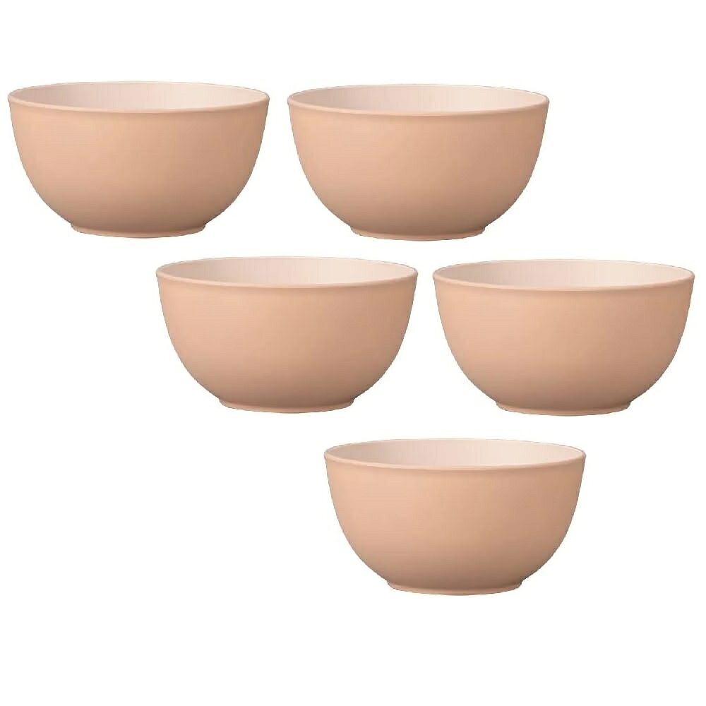 樂天商城 - 山中漆器 山中塗 レンジ対応 bitie（バイティー）和洋鉢 M (ベージュ)抗菌加工・家庭用電子レンジ・家庭用食洗機対応（5客組）