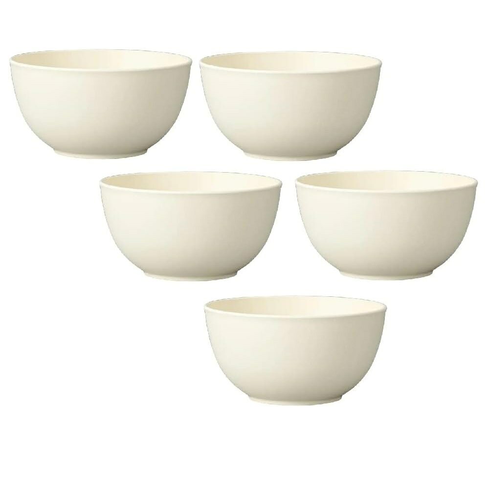 Rakuten - 山中漆器 山中塗 レンジ対応 bitie（バイティー）和洋鉢 M (アイボリー)抗菌加工・家庭用電子レンジ・家庭用食洗機対応（5客組）