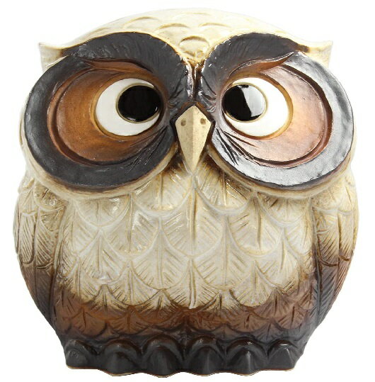 信楽焼 ふくろう (白) 7号