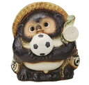 福々サッカーボール持ち狸 6号