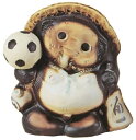 信楽焼 サッカー狸 5.5号