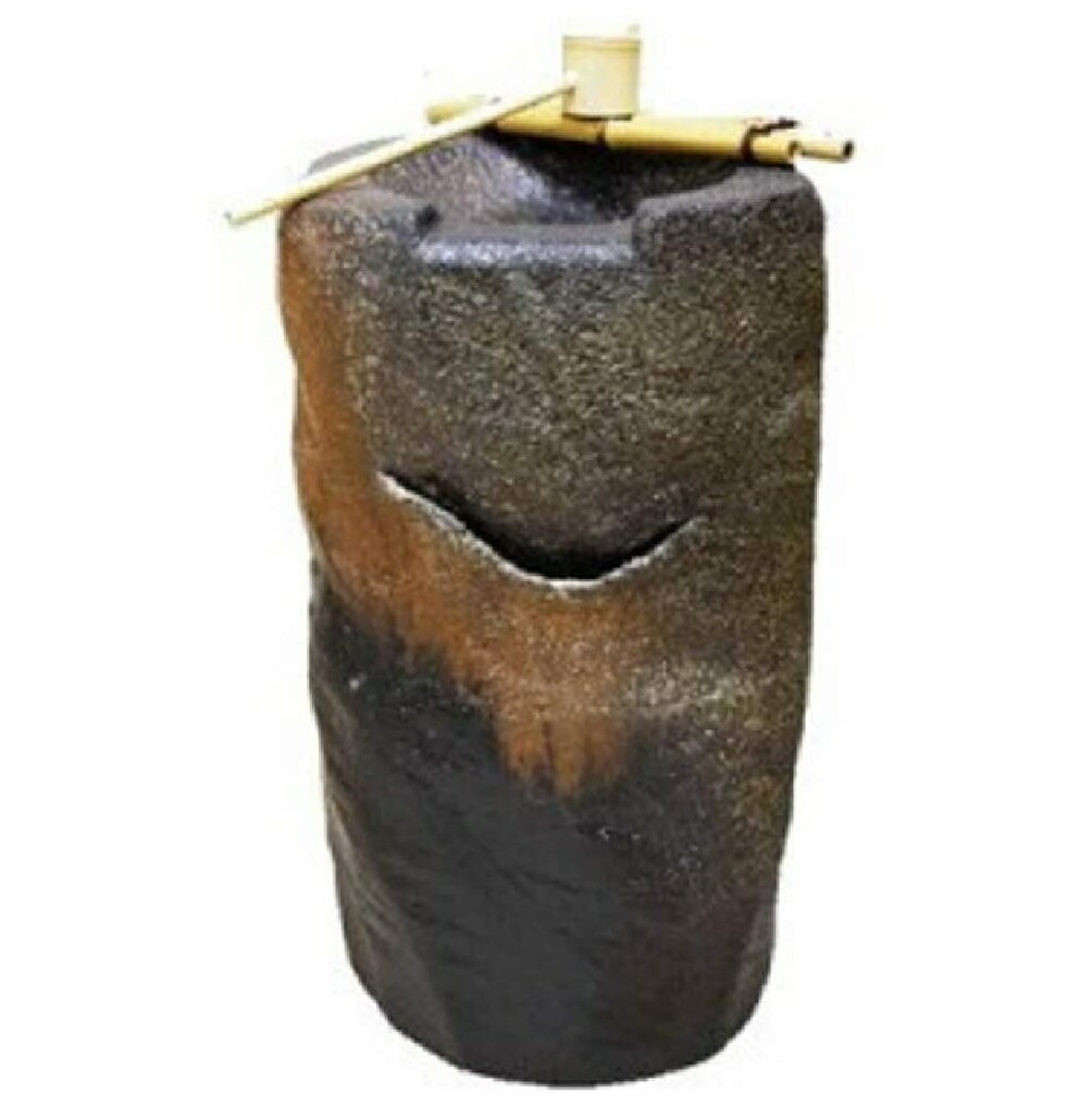 【信楽焼】湧き水つくばい渓流　（竹・循環式モーター付）