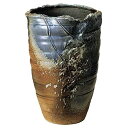 【信楽焼】青ビードロ変形傘立