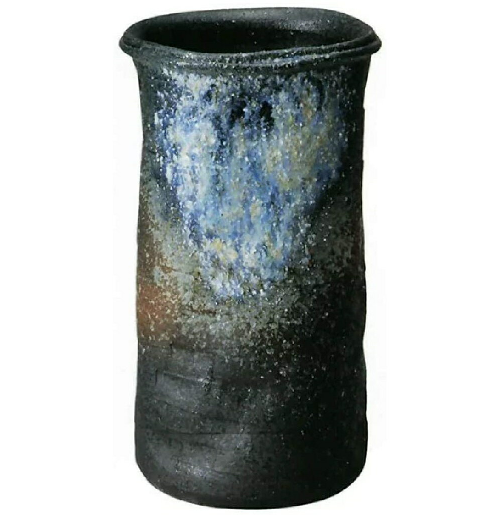 【信楽焼】古信楽三彩傘立