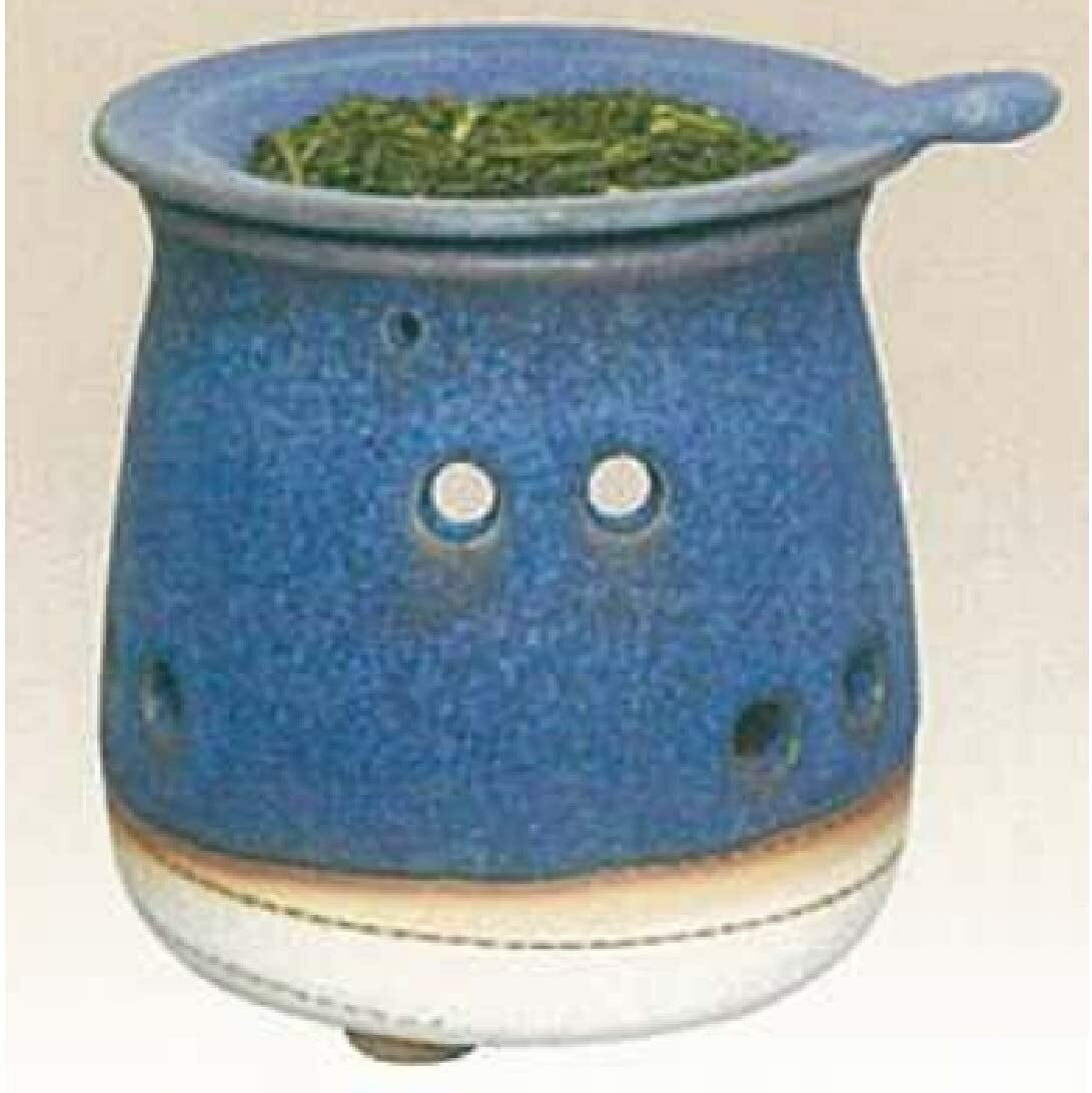 常滑焼 焜清作 茶香炉(アロマポット)ブルー