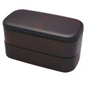 山中漆器 山中塗 クルール 木目メンズ スクウェア弁当 栃木目(3)