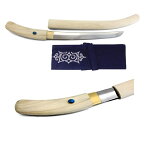 尾形刀剣 AN-21 蝦夷刀(アイヌ刀) 白鞘　トルコ石飾り