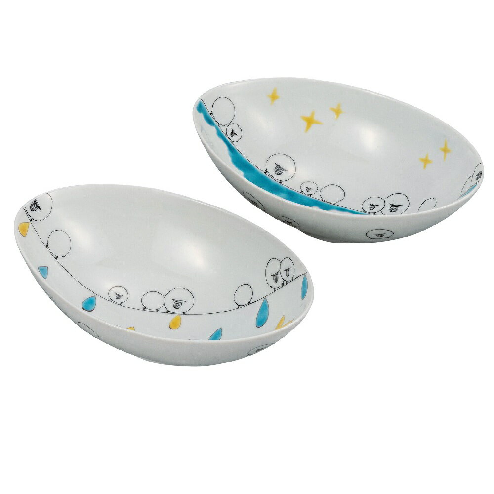 乐天商城 - 日本の伝統工芸品【九谷焼】6.5号ペアボウル ひつじ 岡田絹代