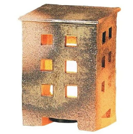 信楽焼 陶照明・庭あんどんあけぼの（小）・屋外用LEDライト付