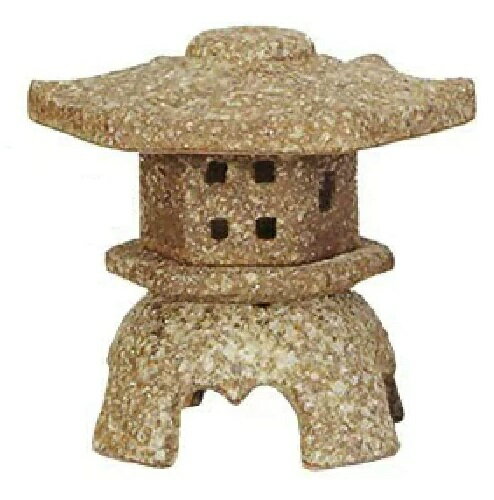 信楽焼　古信楽六角雪見灯籠　6号