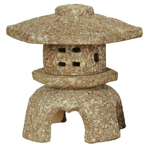 信楽焼　古信楽六角雪見灯籠　12号