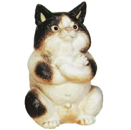 信楽焼 ボスねこ（白）7.5号