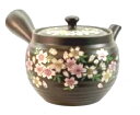 常滑焼 大容量 おーばる急須 晶 線段金桜 600ml