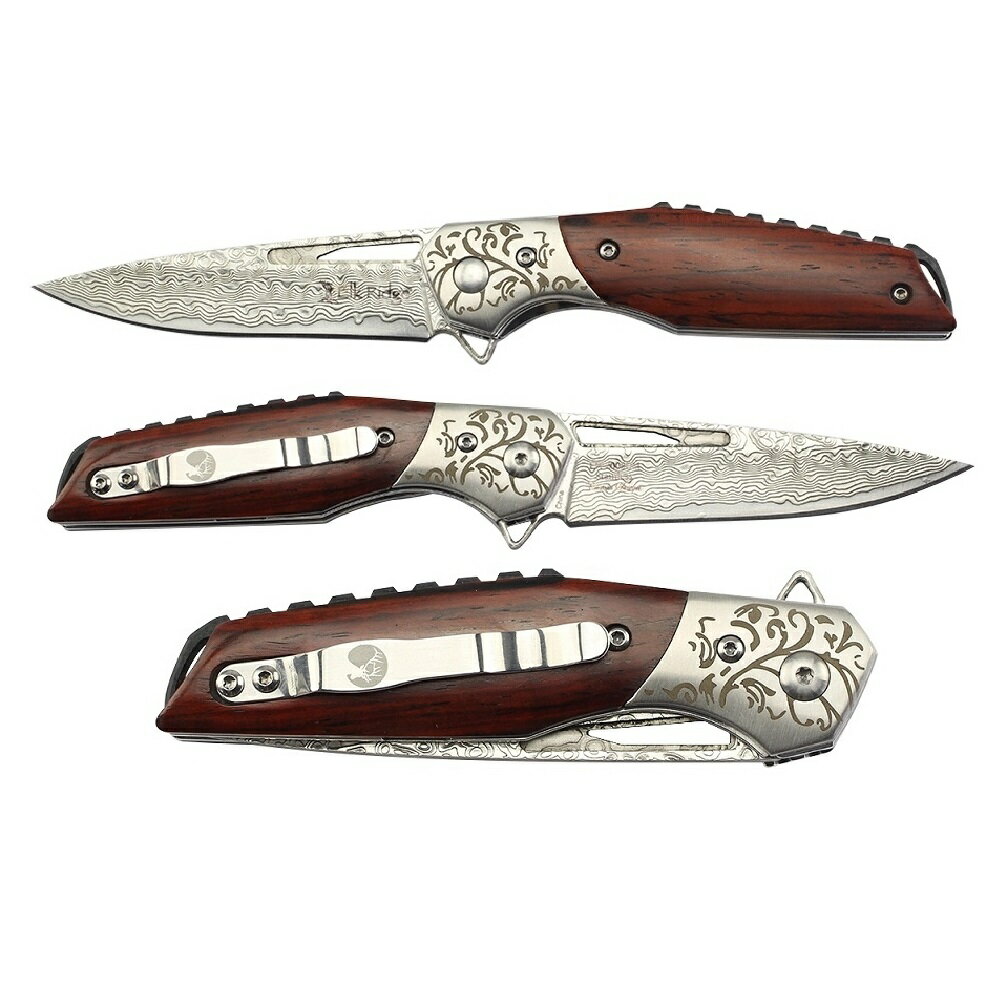 マスターカット MASTERCUTLERY ER-2008DM エルクダマスカスフォルダー