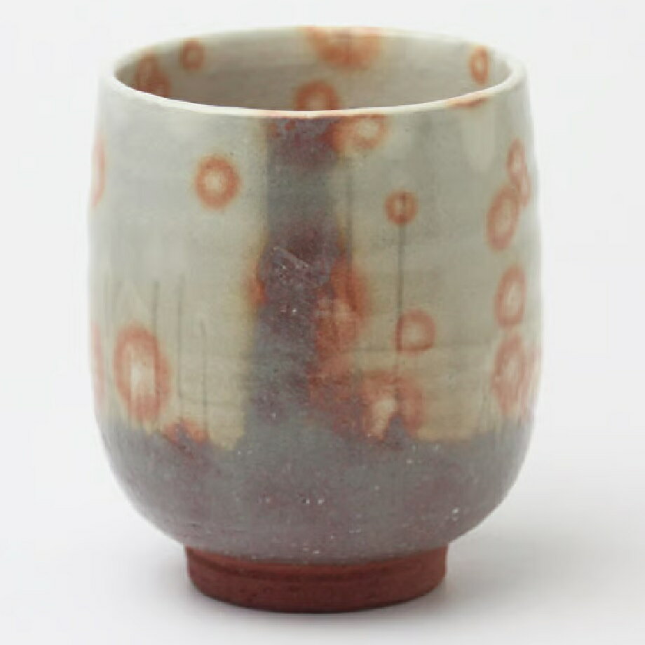 萩焼 椿秀窯 彩土湯呑 大 約φ8.0×H9.0cm（270ml）