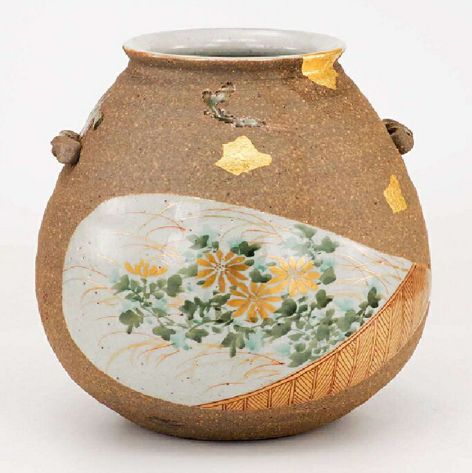 Rakuten - 日本の伝統工芸品【九谷焼】7号花瓶　尚古菊