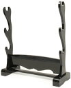 刀掛け据え置きタイプ 三本用 WS-300 刀掛台 三本掛 全幅:412mm 高さ:440mm 奥行:156mm