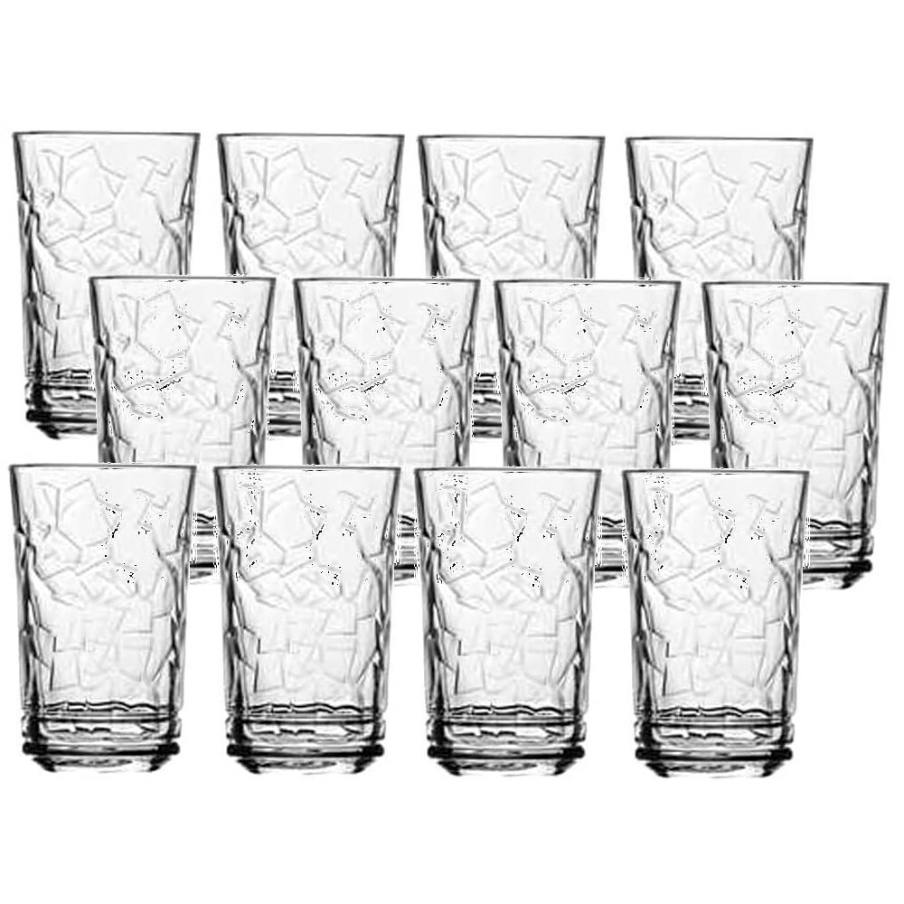 乐天商城 - 【12客組】Libbey(リビー) エーテルクラック ハイボール(410ml) タンブラーグラス