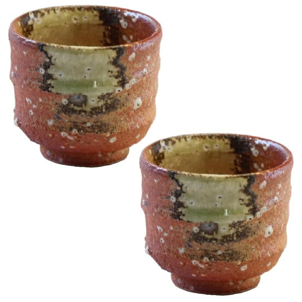 信楽焼 田舎ぐい呑(2客組)