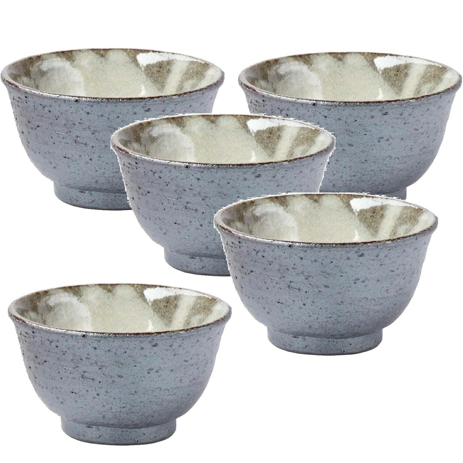 Tea-Utensils - 信楽焼 湯呑 汲出し（5客組） (南部)