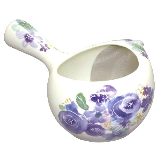 乐天商城 - 美濃焼 茶葉の広がりが良く分かるちゃーみる(フタなし急須) 晶光作　ブーケ　400ml