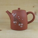 常滑焼急須【名工作品】青峰 さくら印花彫 140ml ささめ茶こし