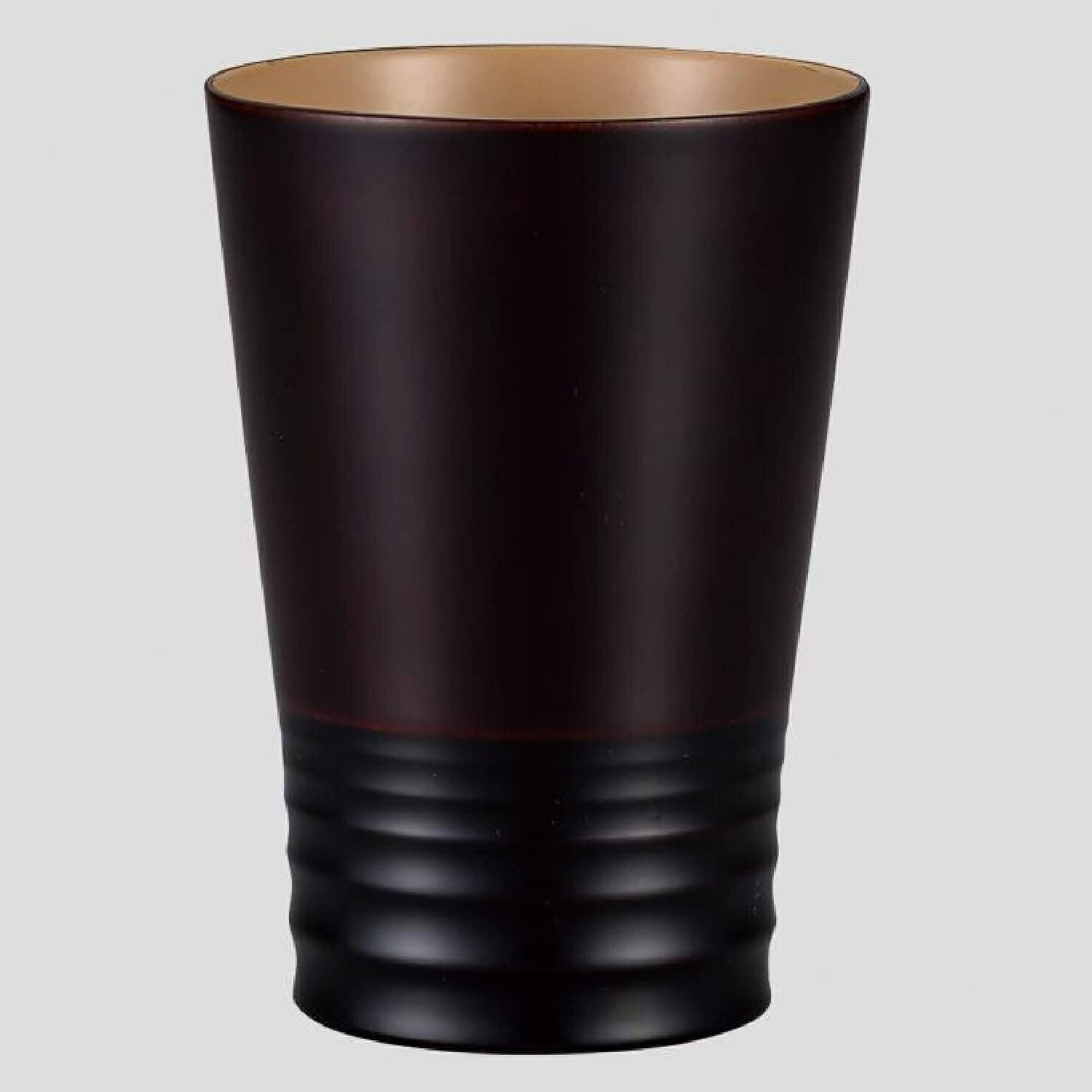 山中漆器木製漆器ロングカップ桜黒波...