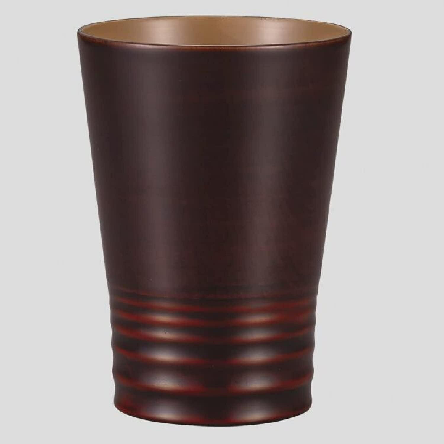 Rakuten - 山中漆器 木製漆器 ロングカップ 桜 朱波紋筋 溜内白
