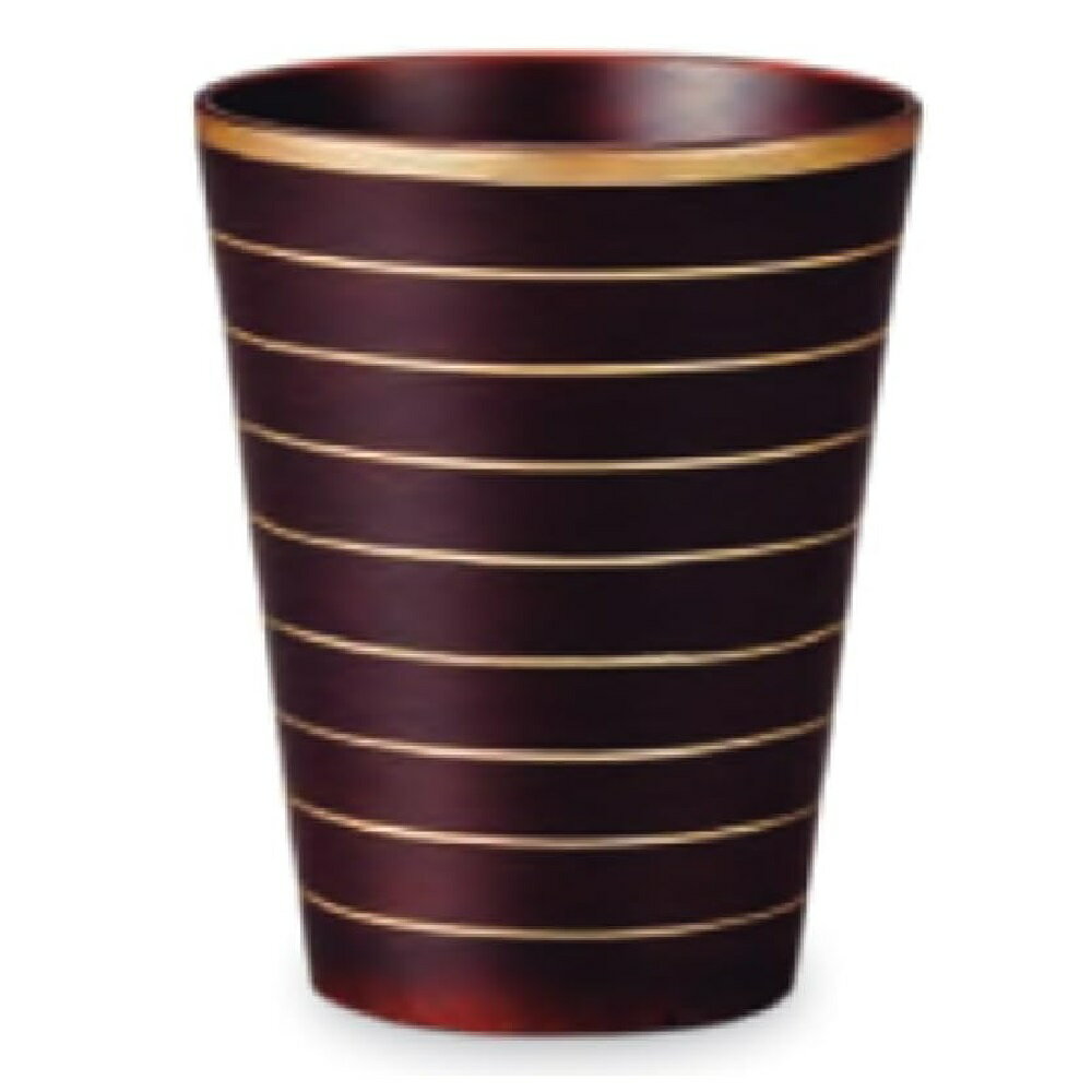 Rakuten - 山中漆器 木製漆器 しっとりカップ 金線（L） (STブラウン)