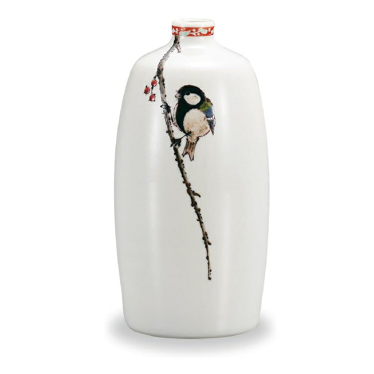 日本の伝統工芸品【九谷焼】6号一輪生 晩秋・中村陶志人作