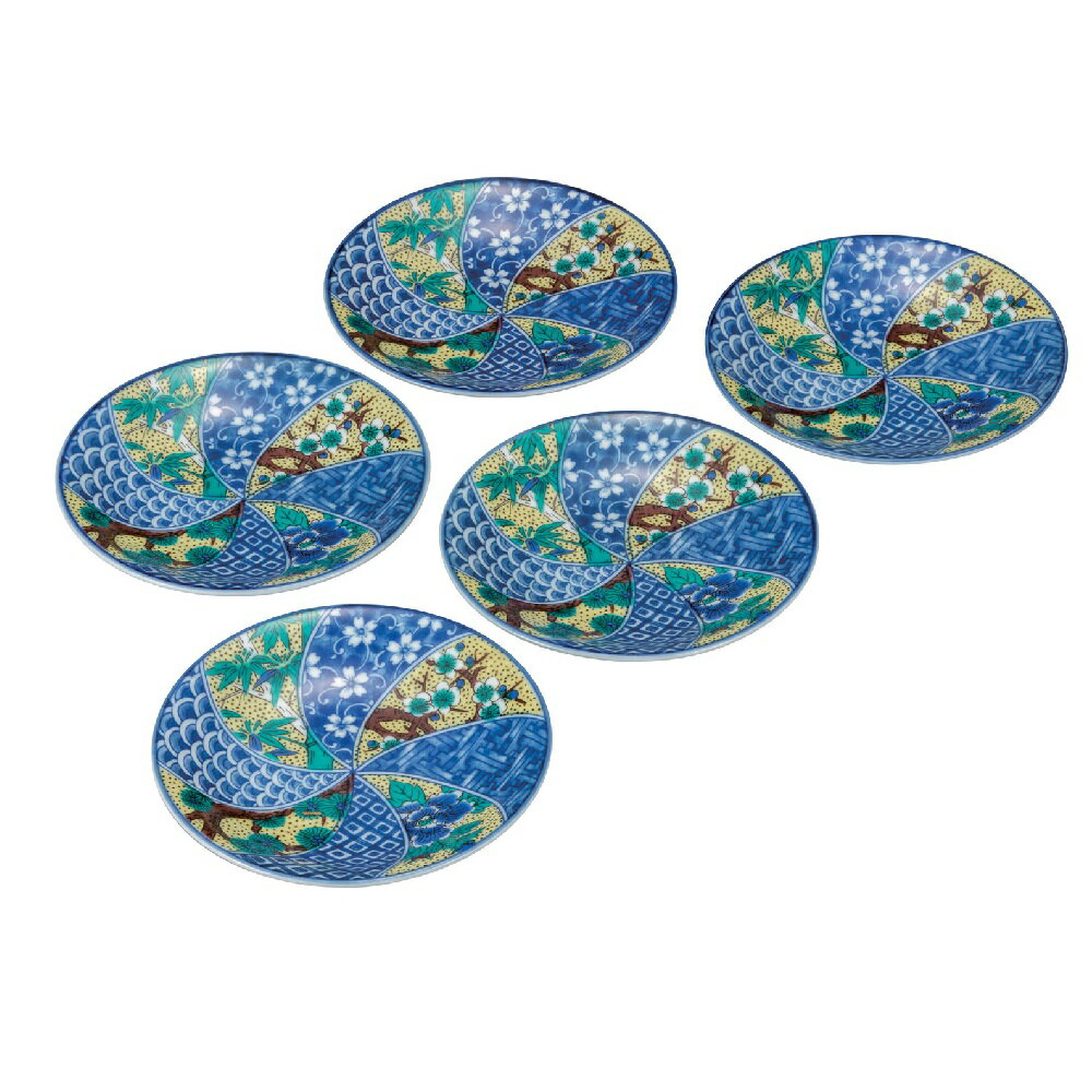 日本の伝統工芸品5.5号皿揃吉田屋松竹梅