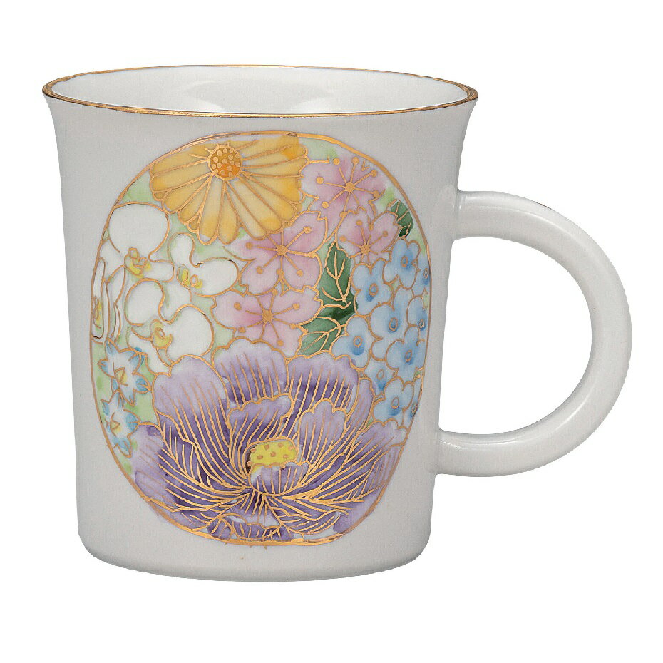 日本の伝統工芸品【九谷焼】マグカップ 雅華 大志窯