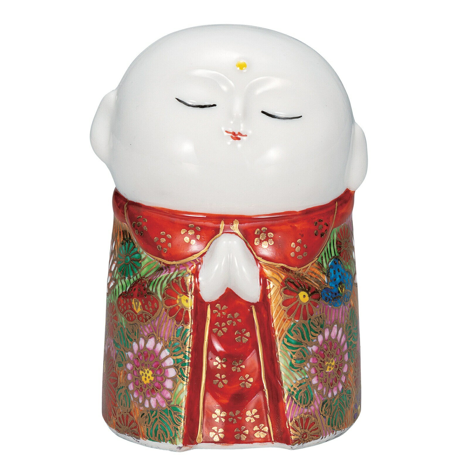 乐天商城 - 日本の伝統工芸品【九谷焼】3.5号お地蔵様 金花詰