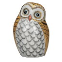 日本の伝統工芸品【九谷焼】6号ふくろう 金彩