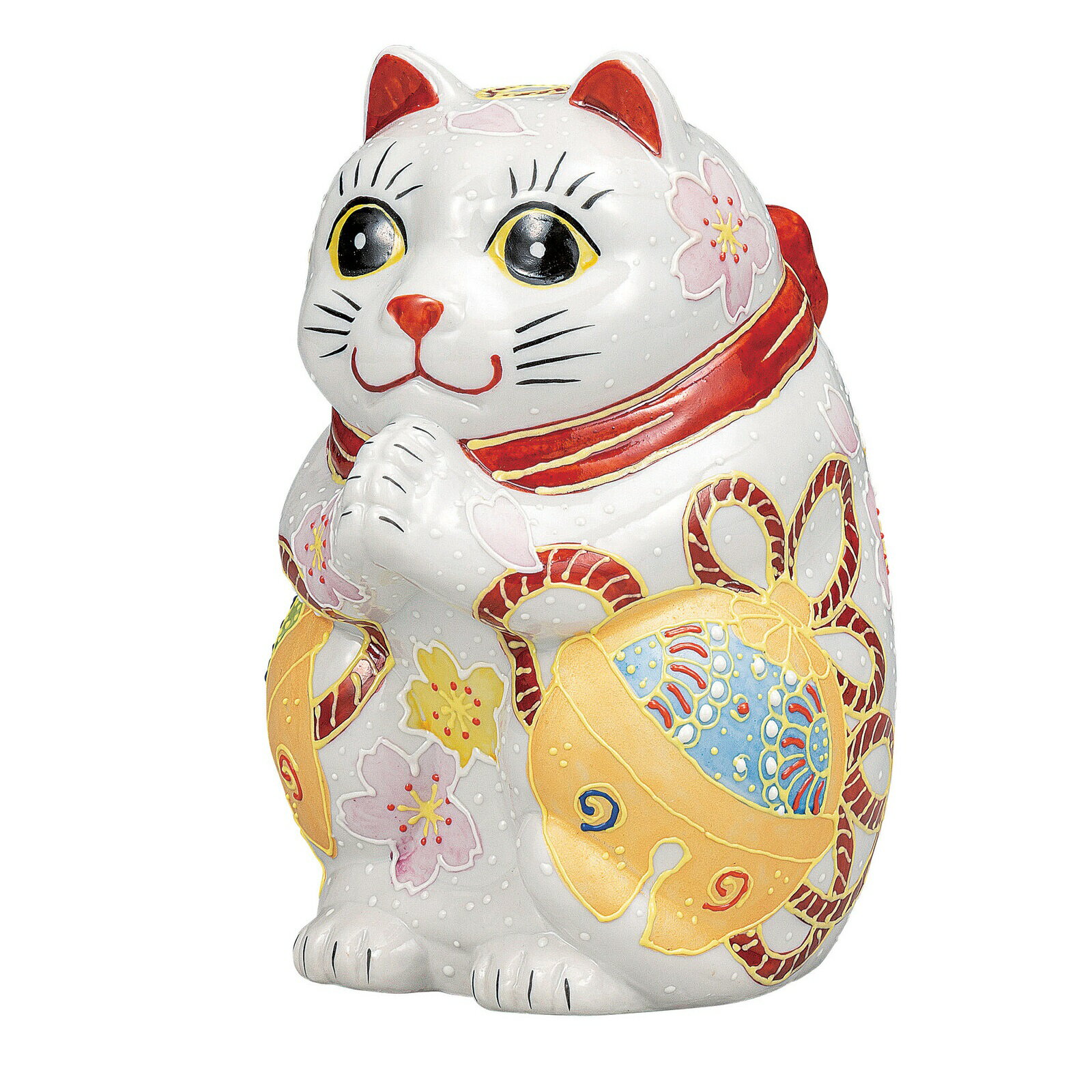 Rakuten - 日本の伝統工芸品【九谷焼】5号お願い猫 福鈴